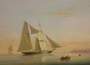 A "Kestral", R.Y.S., Becalmed Offshore